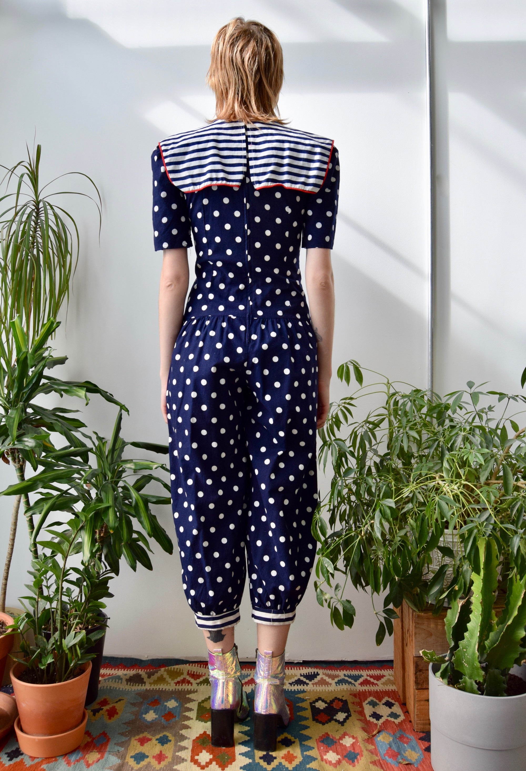 Polka Dot Sailor Onesie