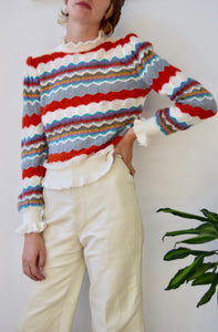 Seventies Organically Grown Striped Sweater