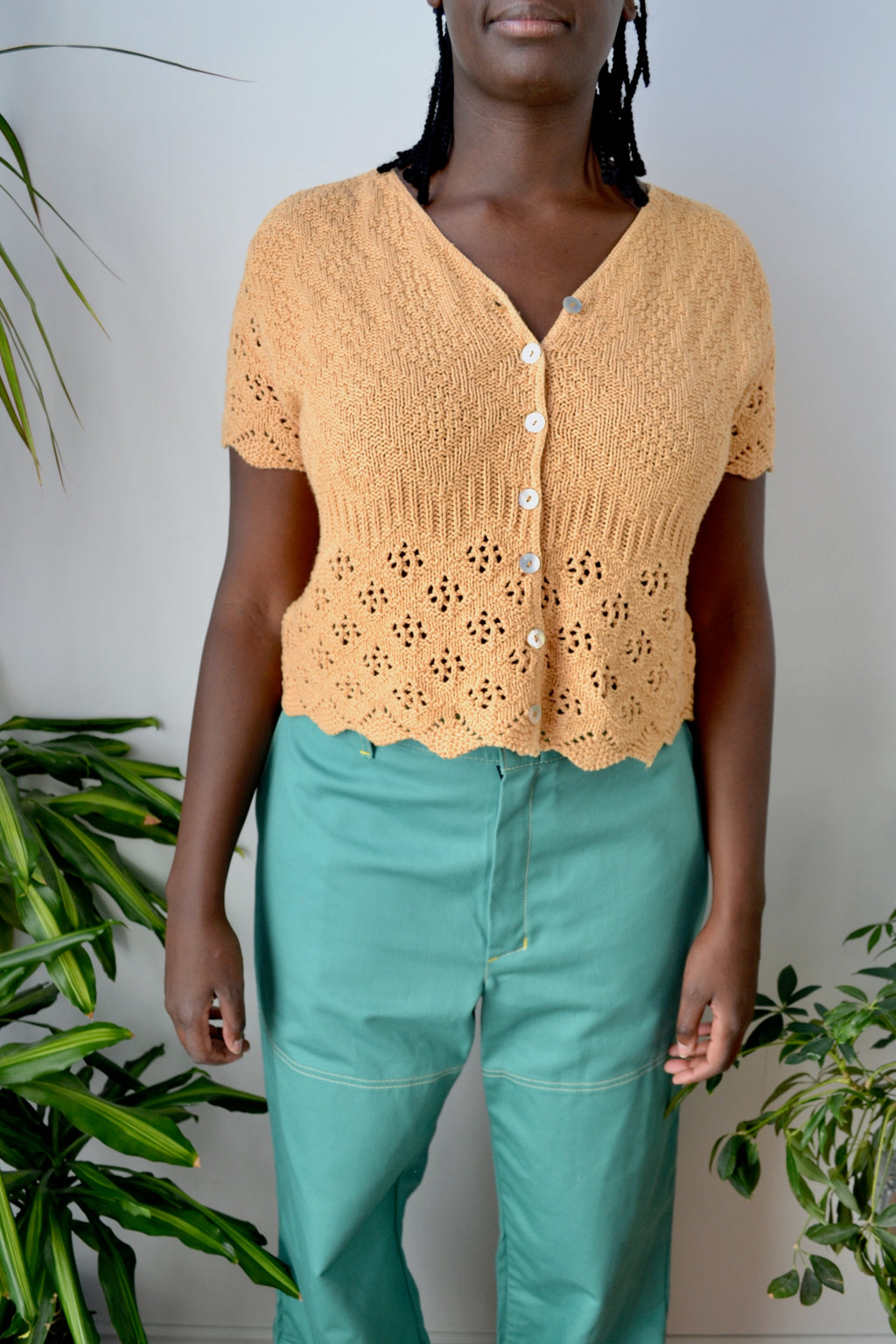 Mango Crochet Top