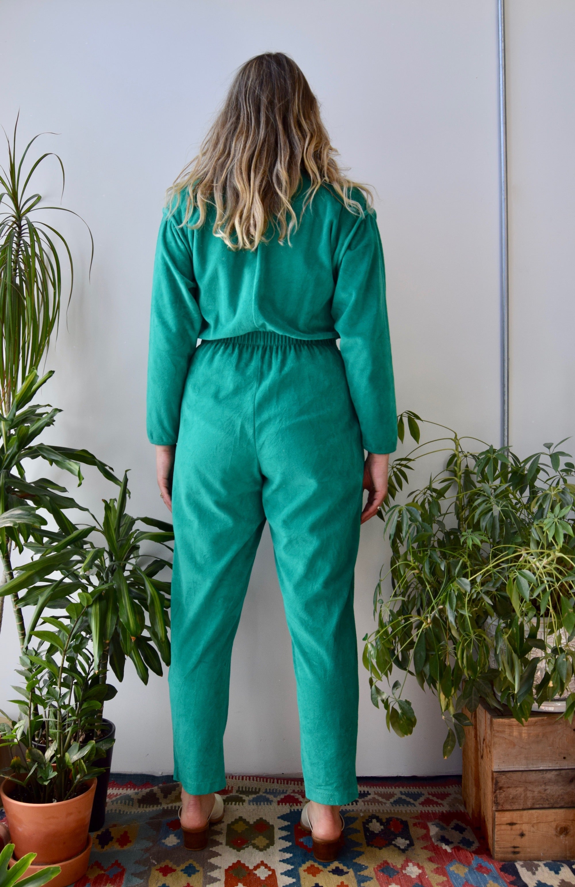 Kelly Green Velour Suit