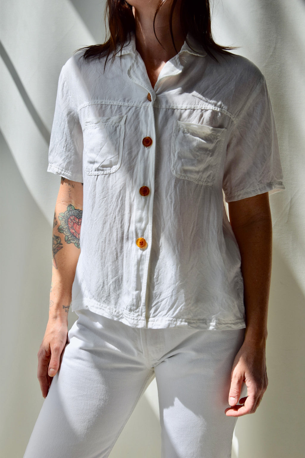 Linen Pocket Button Up