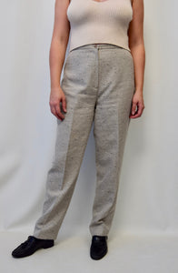 Textured Oatmeal Trousers