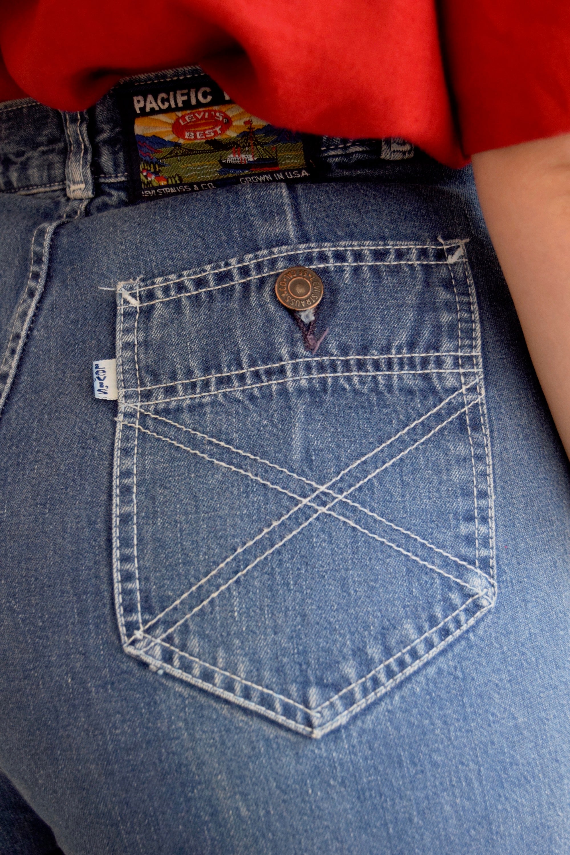 Vintage 70's Levi's Pacific Pride Bell Bottom Jeans