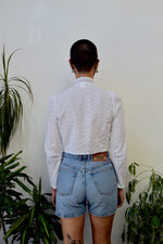 Candi Jones Eyelet Bolero Top