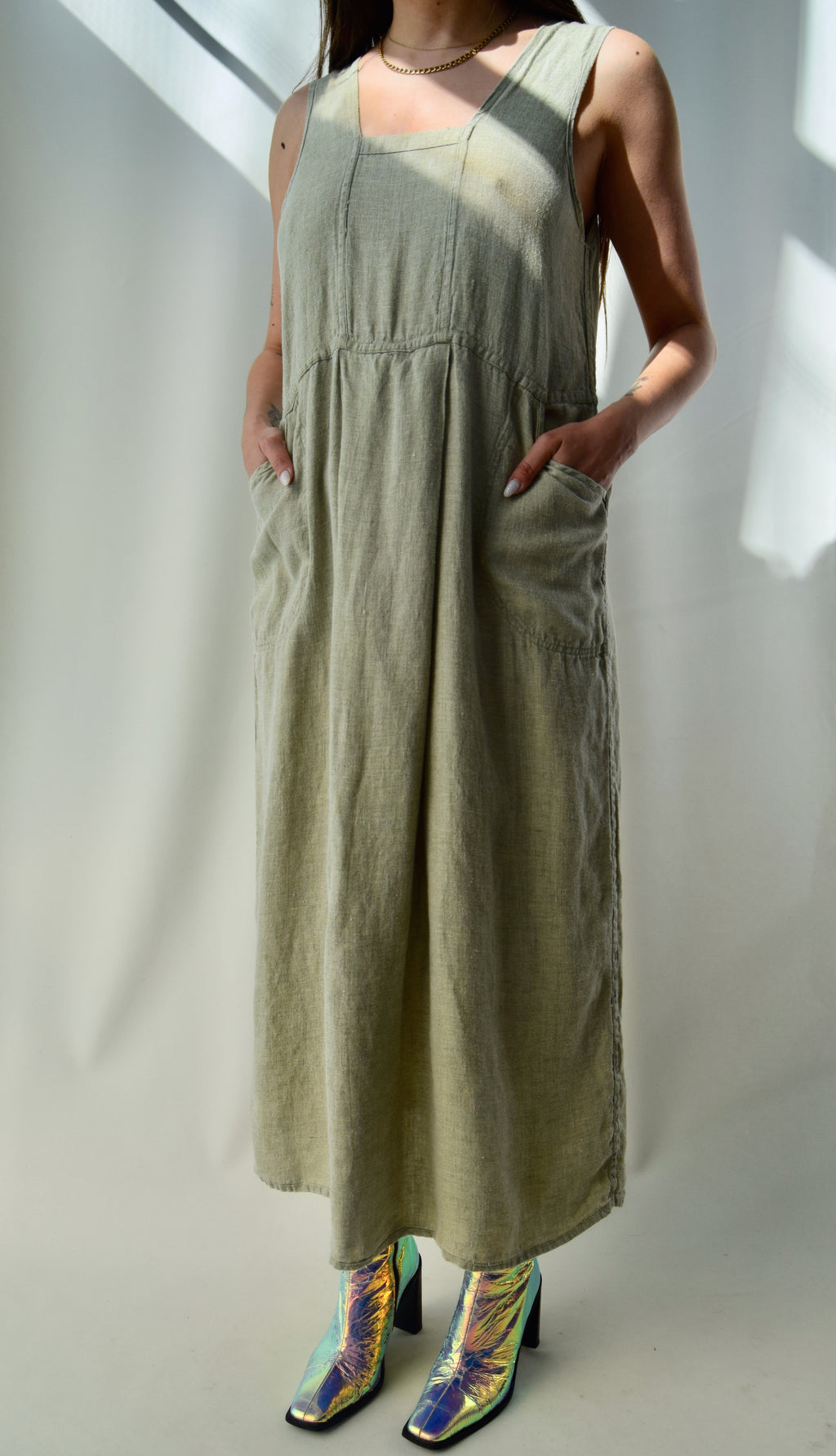 Oat Linen "Flax" Dress