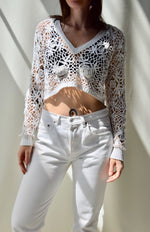 Crochet Cropped Sweater