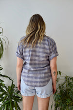 Ramie Plaid Picnic Top