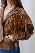 Eighties Fringe Leather Jacket