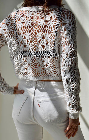 Crochet Cropped Sweater