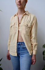Mango Gelato Linen Button Up