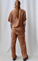 Brown Washed Rayon Lounge Set