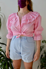 Bubblegum Ruffle Top