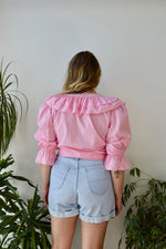 Bubblegum Ruffle Top