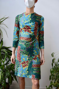 Seventies Botanical Print Dress