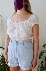 Seventies Cream Blouse
