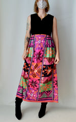 1970's Abstract Grid Dress