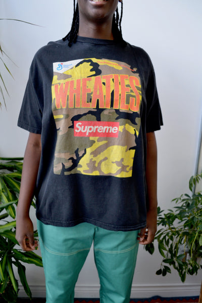 限定品格安】 Supreme - Supreme Wheaties Tee Black XL 送料込の通販