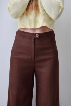 Seventies French Rayon Knit Trousers