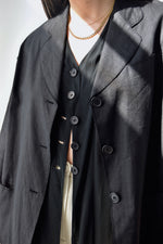 Dolce & Gabbana Black Linen and Silk Blazer