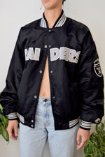 Raiders Satin Bomber Starter Jacket
