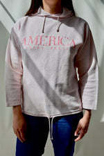 Baby Pink "America Perry Ellis" Cotton Hoodie