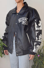 Betty Boop Leather Bomber Jacket