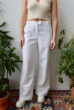 Cotton Linen Wide Leg Trousers