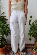 Cotton Linen Wide Leg Trousers