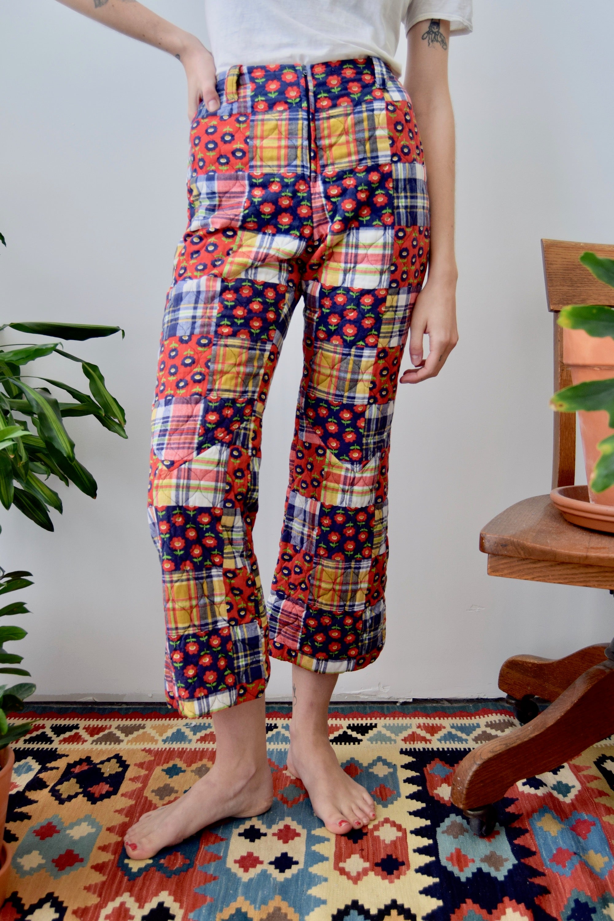 Seventies Quilted Patchwork Pants