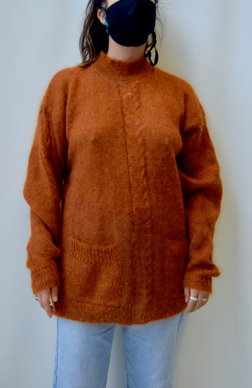 Burnt Orange Mohair Sweater