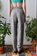 Linen Houndstooth Pants