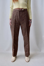 Speckled Umber Wool Trousers