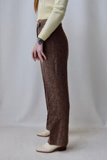 Speckled Umber Wool Trousers