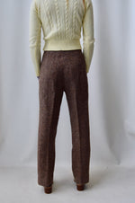 Speckled Umber Wool Trousers