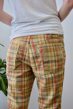 Seventies Levi's Woven Plaid Bell Bottoms