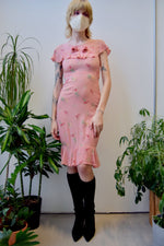 Thirties Gauzy Floral Dress