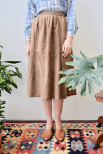 Supple Suede Skirt