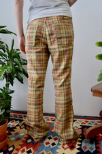 Seventies Levi's Woven Plaid Bell Bottoms