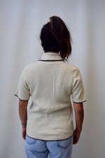 Seventies Cream Polo Knit