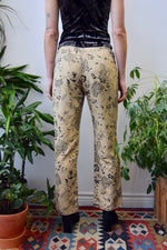 Silk Beige Bandana Trousers