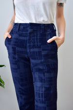 Seventies Midnight Velvet Cord Trousers