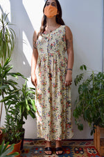 Soft Floral Rayon Maxi Dress