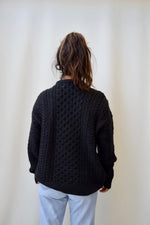 Charcoal Irish Knit