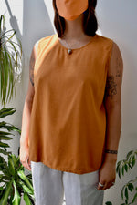 Rusted Raw Silk Tank