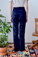 Seventies Midnight Velvet Cord Trousers