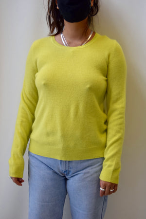 Chartreuse Cashmere Sweater Set