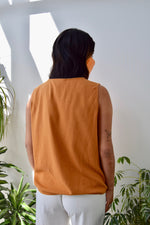 Rusted Raw Silk Tank
