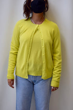 Chartreuse Cashmere Sweater Set