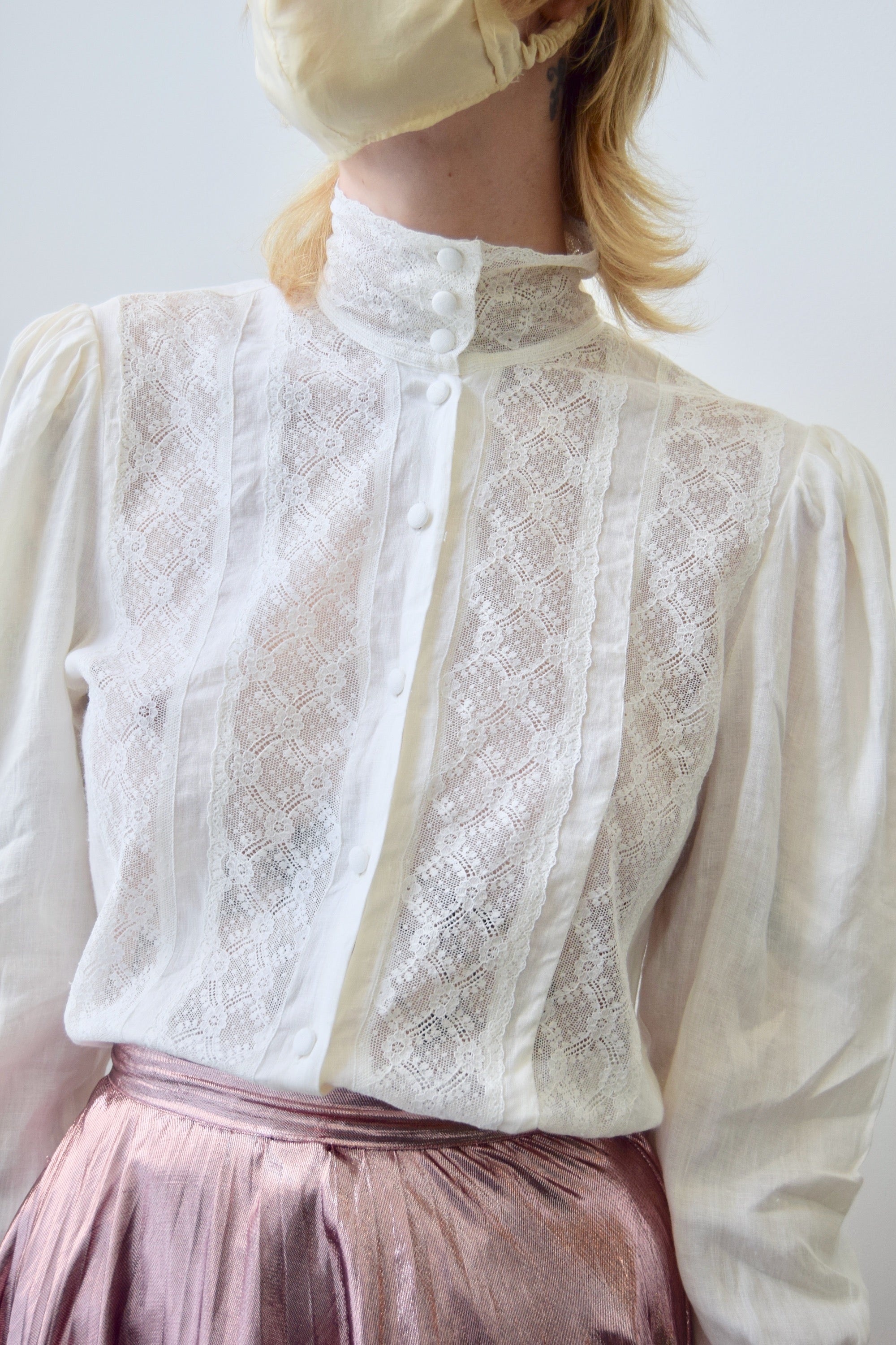 Victorian Inspired Linen Top