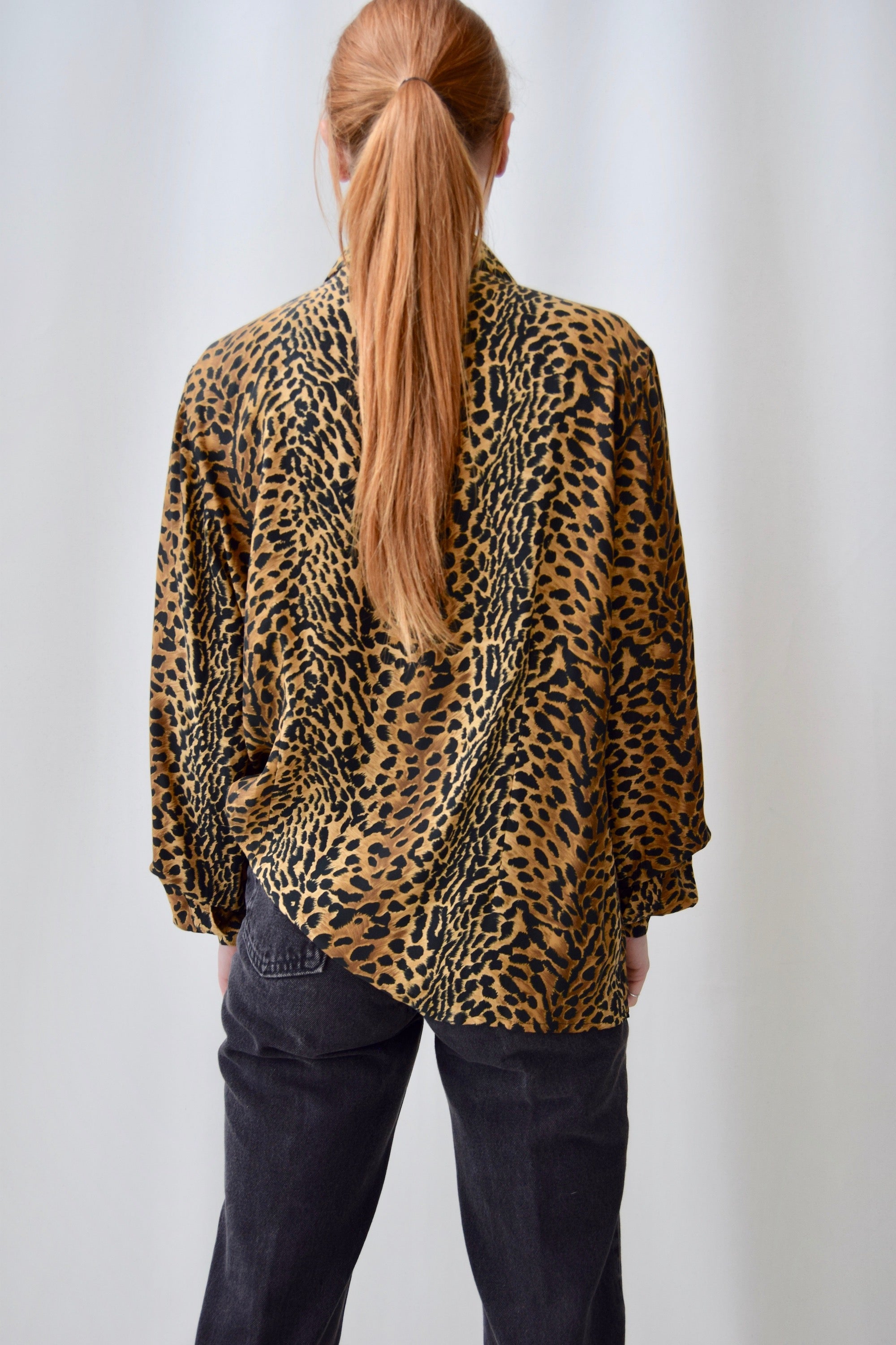 Everyday Leopard Print Silk Top